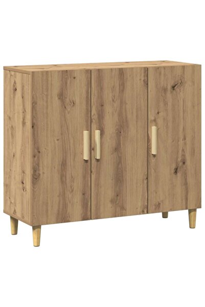 vidaxl Dulap, stejar artizanal, 90x34x80 cm, lemn prelucrat