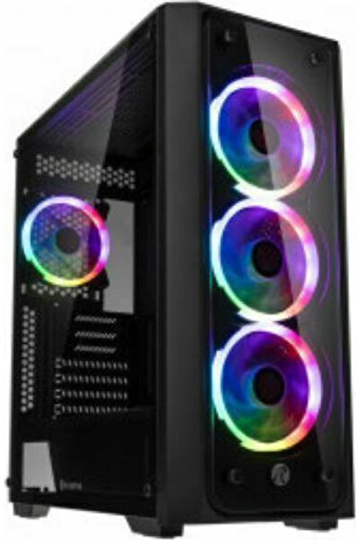 Raijintek Ponos TG4 Gaming Midi Tower Θήκη Υπολογιστή με Πλαϊνό Παράθυρο Μαύρο