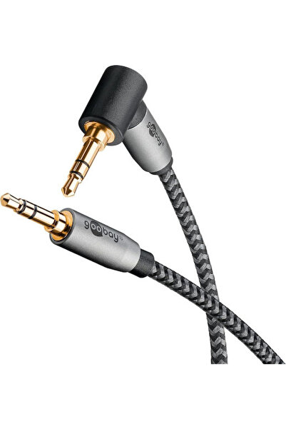 goobay Καλώδιο Jack 3.5mm - Αρσενικό 3.5mm σε Αρσενικό 3.5mm, Μαύρο, 3μ, με ε...