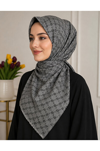 Butik Yüzde 70 Pamuk Flamlı Eşarp Yazma
