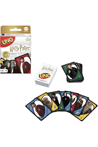Mattel Games Επιτραπέζιο παιχνίδι UNO Χάρι Πότερ για 2-10 παίκτες, 7+ ετών (E...
