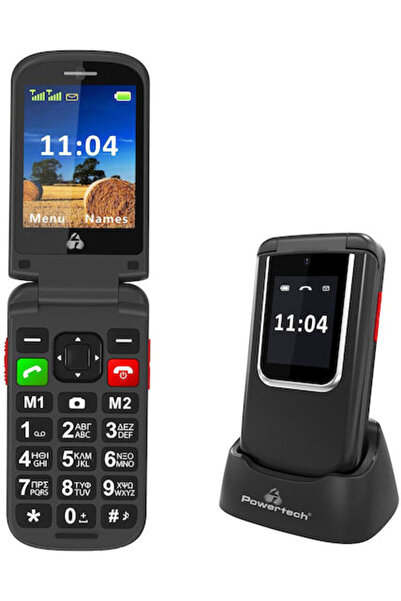 POWERTECH Sentry PTM-34 Κινητό Τηλέφωνο Διπλής SIM με Μεγάλα Κουμπιά (Μενού Ε...