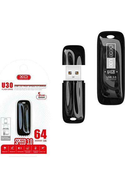 Xo U30 64GB USB 3.0 Στικάκι Μαύρο
