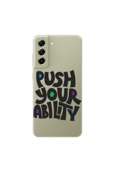 Other Samsung S21 Push Your Ability Transparent Silicone TPU Θήκη