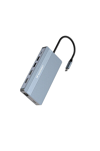 WOZINSKY WDS03Y5S Σταθμός σύνδεσης USB-C με HDMI 4K, PD, Ethernet και υποστήρ...