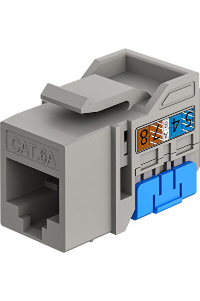 goobay Μονάδα Keystone RJ45 77951 Cat 6a UTP Λεπτή & Κοντή Χωρίς Εργαλεία Γκρ...