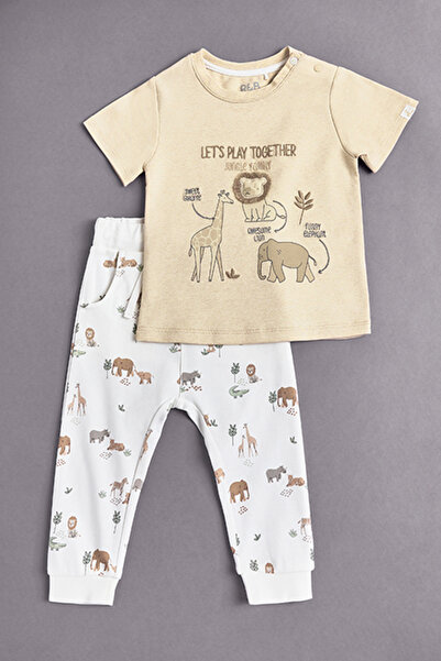 R&B Embroidered T-Shirt and Joggers Set