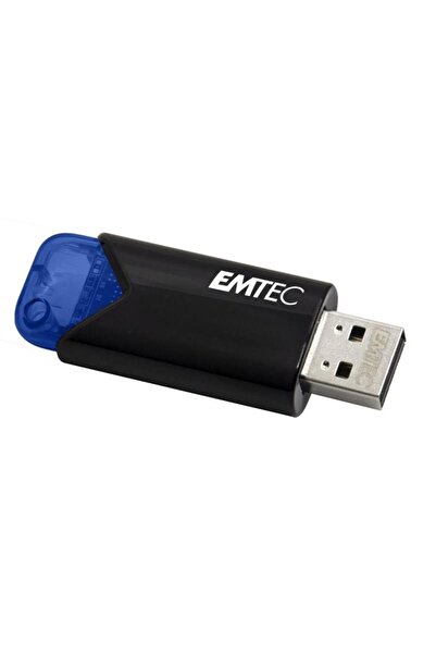 Emtec B110 Click Easy USB Flash Drive, 32GB, USB 3.2 (Blue/Black)