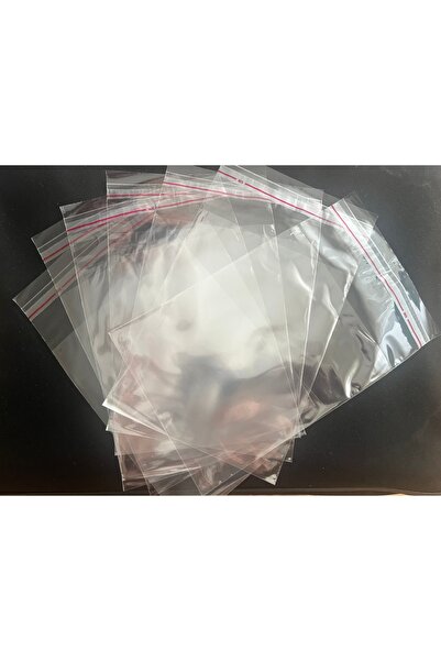 İBAHEDİYELİK 12x15+5 Şeffaf Bantlı Poşet 100 adet
