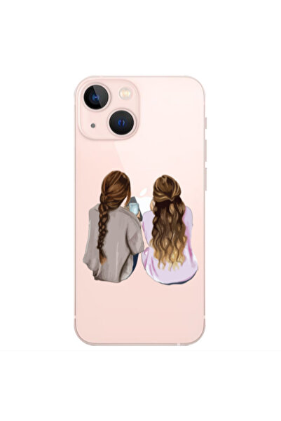 Other Apple iPhone 13 Friends Transparent Silicone TPU Θήκη