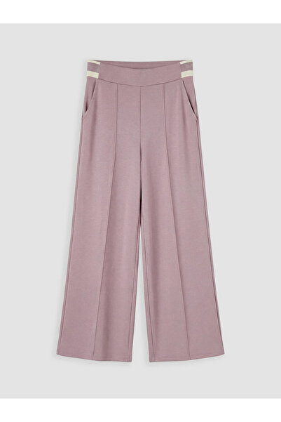 LC Waikiki Pink Soft Touch Women's Sweatpants with Elastic Waist