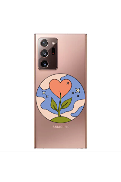 Other Samsung Note 20 Ultra Hearted Flower Transparent Silicone TPU Θήκη