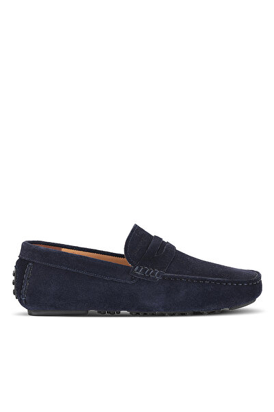 Slazenger Montana I Men's Leather Navy Blue Suede Casual Sports Shoes