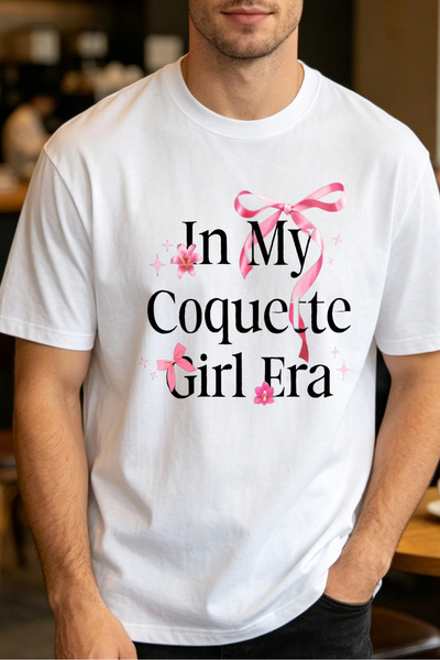 Fleck Casual Style T Shirts For Men In My Coquette Girl Era Mens Printed T Sh...