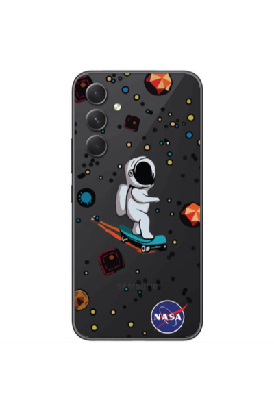 Other Samsung Galaxy A05s Astronaut with skateboard Transparent Silicone TPU ...