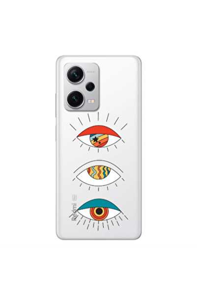 Other Xiaomi Redmi Note 12 5G 3 different eyes Transparent Silicone TPU Θήκη
