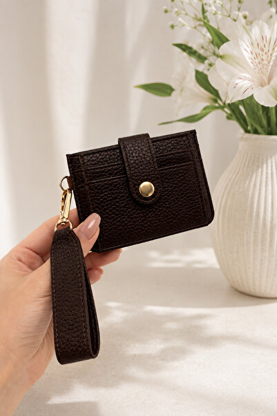 Sellini Navy Blue Leather Look Strap Card Holder Wallet