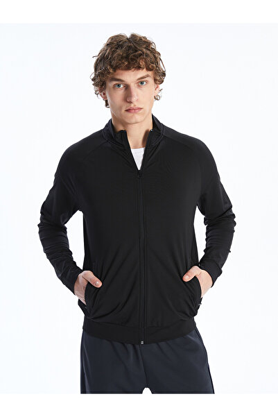 LC Waikiki Nevavm Dik Yaka Long Sleeve Men's Zippered Sweatshirt with a Diffe...