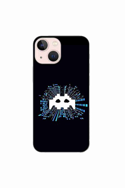 OEM Husa compatibila cu Apple iPhone 13 Mini Silicon Gel Tpu Model Sky Invaders