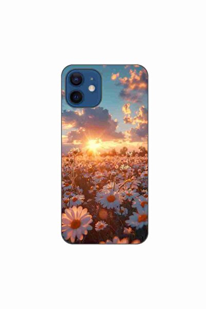 OEM Husa compatibila cu Apple iPhone 12 Silicon Gel Tpu Model Rasarit cu Flori