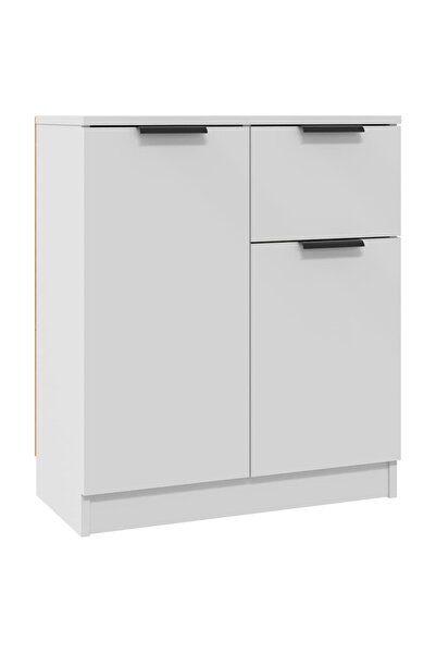 vidaxl Dulap, alb, 60x30x70 cm, lemn prelucrat