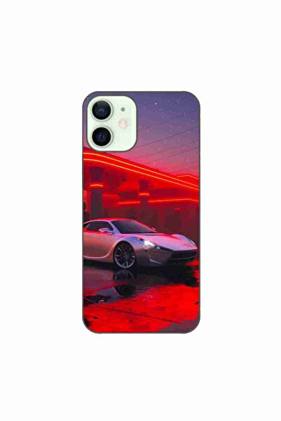 OEM Husa compatibila cu Apple iPhone 12 Mini Silicon Gel Tpu Model Future Car