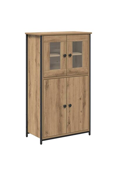 vidaxl Bufet Stejar Artizanal 62 x 32 x 106,5 cm Lemn compozit