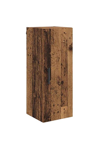 vidaxl Dulap montat pe perete Lemn Vechi 34,5 x 34 x 90 cm