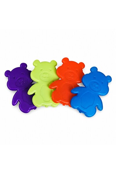 SHOPIENS Set 4 Bear Cooling Packs 120ml Multicolored BPA-Free Reusable for Th...