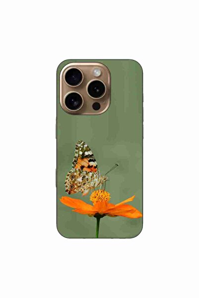 OEM Case compatible with Apple iPhone 16 Pro Silicone Gel Tpu Butterfly Pattern
