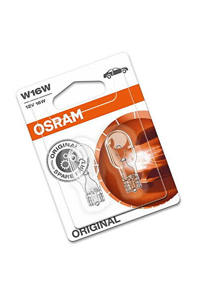Osram Bec W16W 12V 16 W, bec fara soclu, alb blister 2 buc