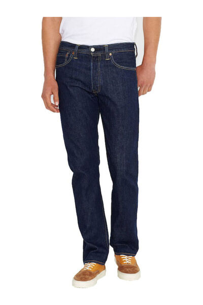 Levi's 501 ®   ΛΕΒΙΣ ® ΑΥΘΕΝΤΙΚΗ ΕΦΑΡΜΟΓΗ ΣΚΟΥΡΟ ΙΝΔΙΓΚΟ - ΜΠΛΕ ΣΚΟΥΡΟ ΜΕ ΦΛΑ...