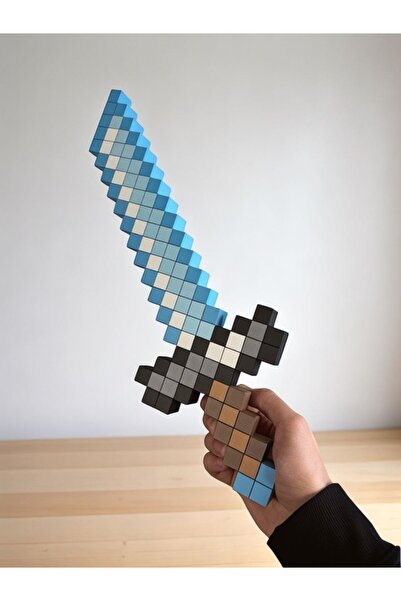 Figyfun Minecraft pixel sword kılıç büyük boyut | Hayvan Figür Oyuncak