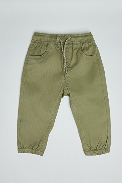 R&B Solid Jogger Pants with Drawstring Waist