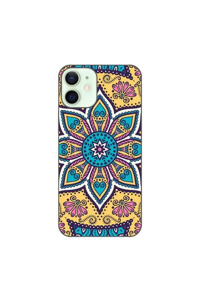 OEM Husa compatibila cu Apple iPhone 12 Mini Silicon Gel Tpu Model Mandala Tw...