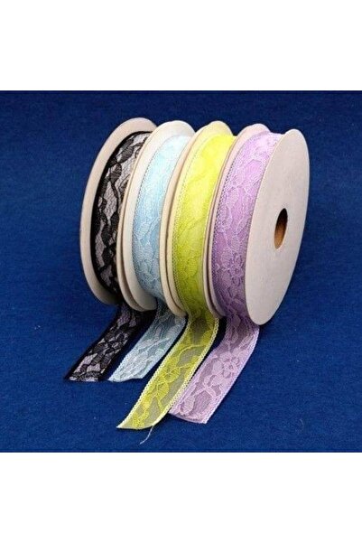 OEM Organza Ribbon With Lace Applique 2.5cm/22m Vernil