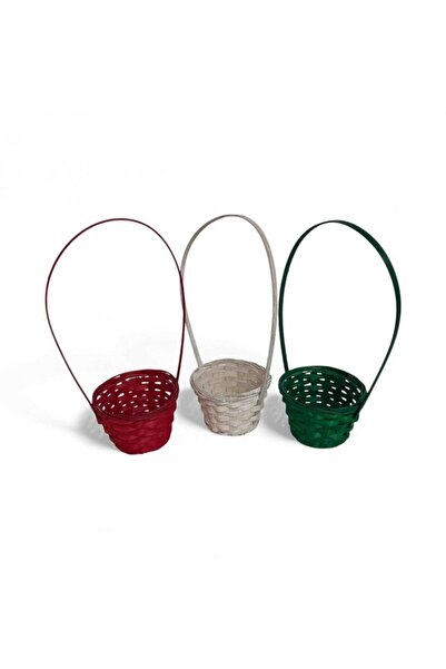 OEM Round Wicker Basket With Green Handle