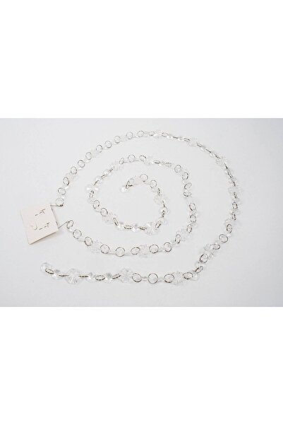 OEM Sheer Flower Shape Plastic Beads Garland 2/ Top Bottom Set