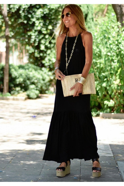 Wear Up تنورة ماكسي بطول الفستان من الفسكوز