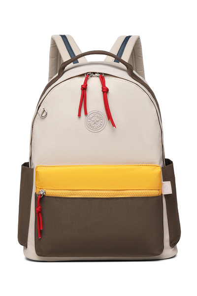 SMART BAGS Geantă de școală colorată din material textil impermeabil, cu comp...