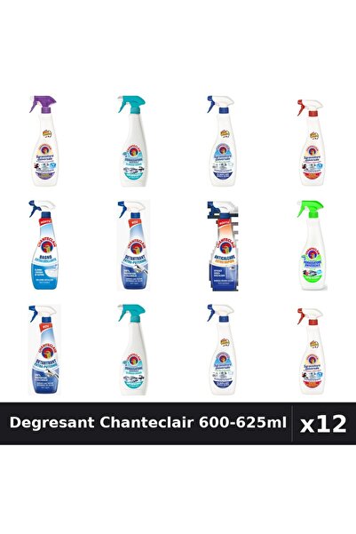 Chanteclair Set 12 Degresant Universal 600-625ml - 8 Arome, Anticalcar, Detar...