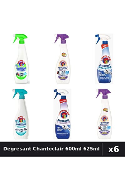 Chanteclair Set 6 Degresant Universal 600ml-625ml - Lămaie, Lavandă, Mosc, An...