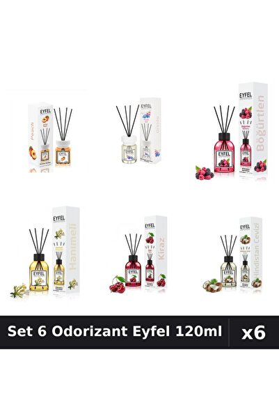 Eyfel Set 6 Odorizante Camera Betisoare, Cirese, Fructe De Padure, Mana Maici...