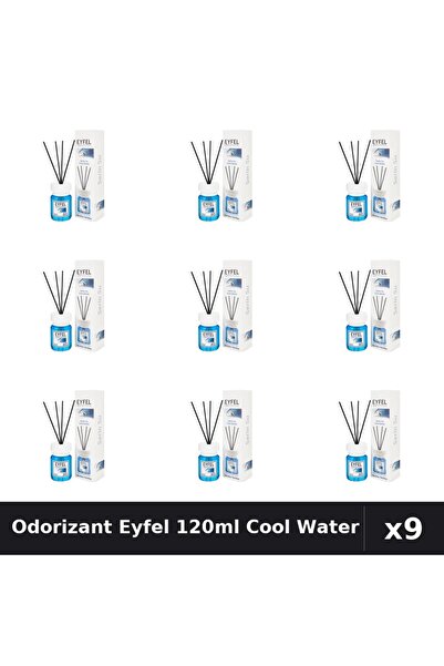 Eyfel Set 9 Odorizant Camera Betisoare Cool Water - 120ml Parfum Intens