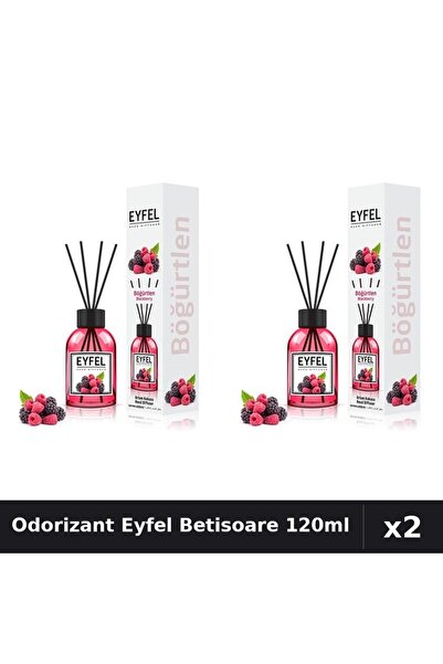 Eyfel Set 2 Odorizant Camera Betisoare Fructe De Pădure 120ml - Parfum Intens
