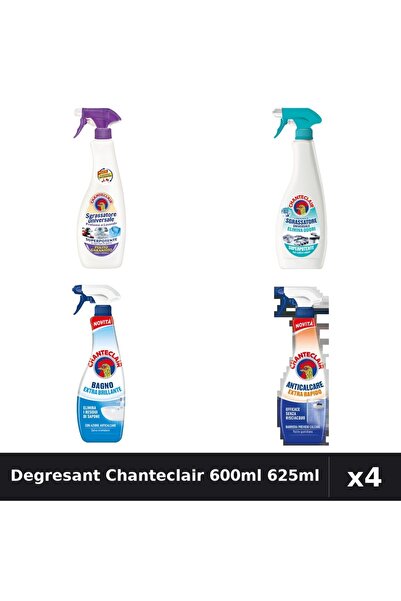 Chanteclair Set 4 Degresant Universal și Anticalcar 600ml-625ml - Mosc Alb, A...