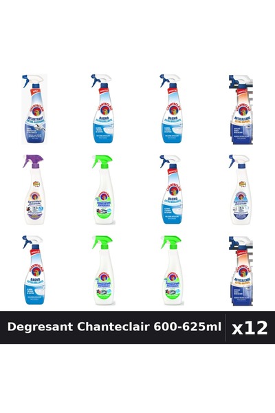Chanteclair Set 12 Degresant Universal 600-625ml - Lavanda, Lămâie, Bicarbonat