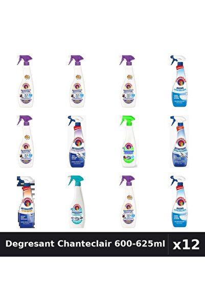 Chanteclair Set 12 Degresant Universal 600-625ml - Lavanda, Lămâie, Mosc, Ant...