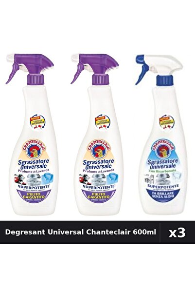 Chanteclair Set 3 Degresant Universal 600ml - Lavanda, Mosc Alb, Bicarbonat