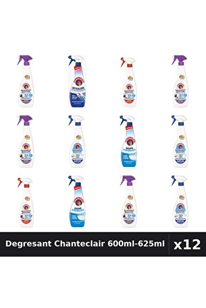 Chanteclair Set 12 Degresant Universal 600ml-625ml - 6 Arome, Anticalcar, Bic...